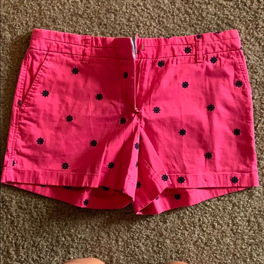 Pink and Navy Nautical themed shorts
